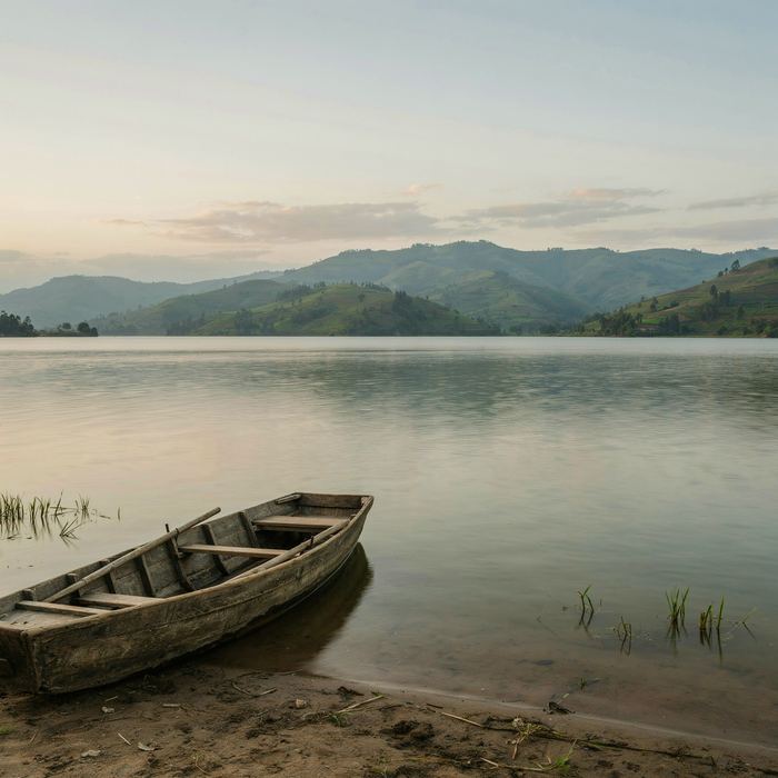 A lake at first light